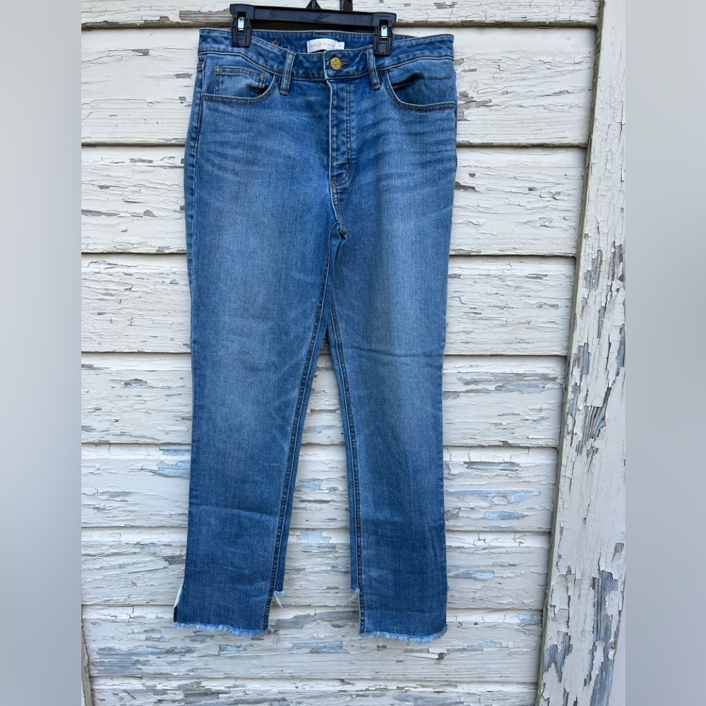 Tory Burch Medium Wash Straight Leg Jeans